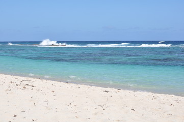 Plage de sable blanc Saint-françois les salines