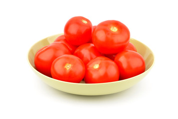 Tomato on plate