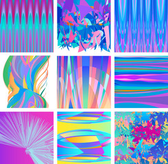 modern background abstract designs set
