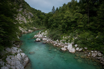 River Soca in Slovenia