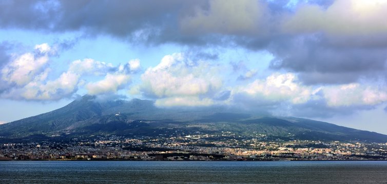 Caremar Driade and Mount Vesuvius