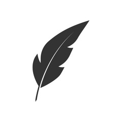 Feather pen black icon