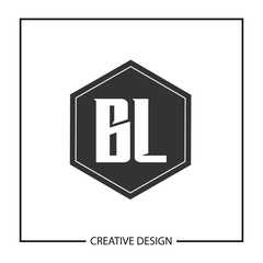 Initial Letter BL Logo Template Design Vector Illustration