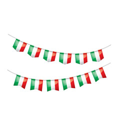 Fototapeta premium Italy flag, vector illustration on a white background.