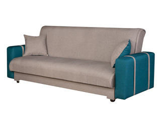 Brown sofa furniture isolated on white background