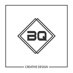Initial Letter BQ Logo Template Design Vector Illustration