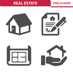 Fototapeta premium Real Estate Icons