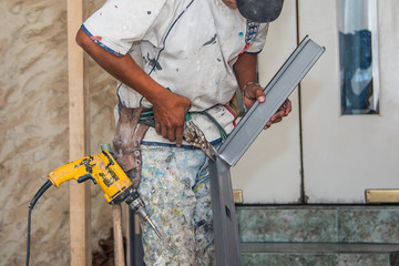 trabajadores de obra , albañiles, trabajadores de la construccion, servicios de reparacion de...