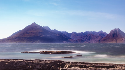 View onto the Cuillin Mountains from Elgol