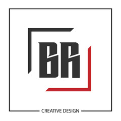 Initial Letter BR Logo Template Design Vector Illustration