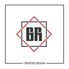 Initial Letter BR Logo Template Design Vector Illustration