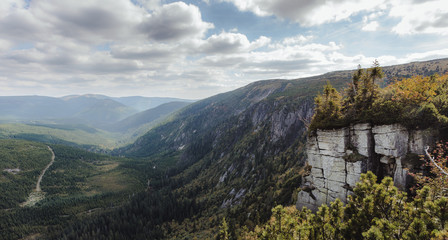 Large rocky landscape reminiscent of respect for nature.