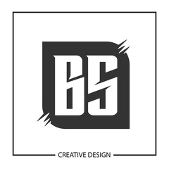 Initial Letter BS Logo Template Design Vector Illustration