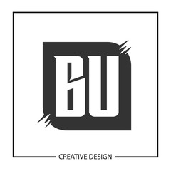 Initial Letter BU Logo Template Design Vector Illustration