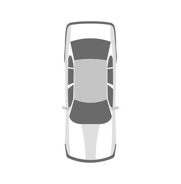 Car top view icon.