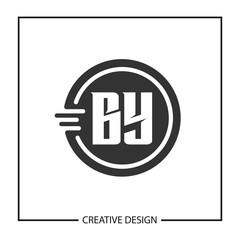 Initial Letter BY Logo Template Design Vector Illustration