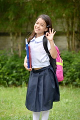 Ok Girl Student Wearing Uniform