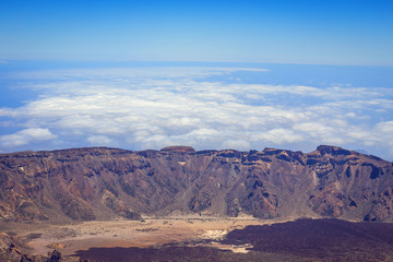 Naklejka na ściany i meble Beautiful landscape of Teide national park, Tenerife, Canary island, Spain