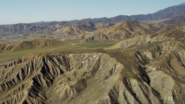 Aerial view of the San Andreas fault California USA