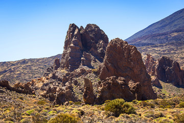 Beautiful landscape of  Teide national park, Tenerife, Canary island, Spain