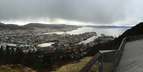 Bergen Norway as a great winter city view
