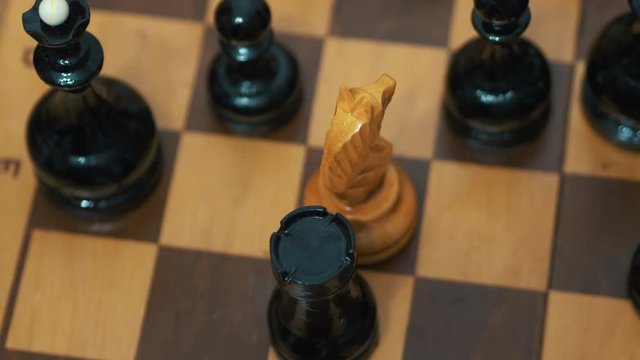 Hand Moves Chess Horse