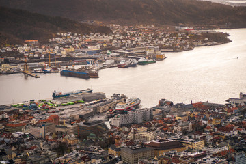 Bergen Norway as a great winter city view