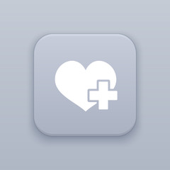 Fototapeta premium Medicine, medical button, best vector