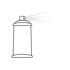 Set of white blank spray bottles. Mock up, cosmetic package. Vector template template for advertising, cosmetic products or household chemicals