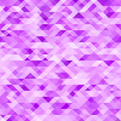 Obraz premium Triangle pattern. Seamless ultraviolet mosaic vector background.