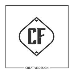 Initial Letter CF Logo Template Design Vector Illustration