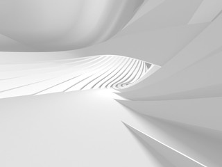 Abstract Modern White Architecture Background