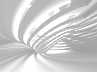 White Architecture Construction Modern Interior Background