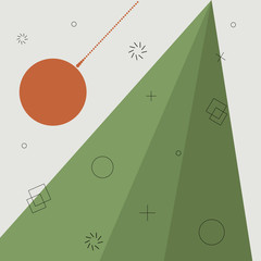 Simple winter and Christmas background. retro style. Perfect for cards, posters, tags and banners design.