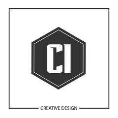 Initial Letter CI Logo Template Design Vector Illustration