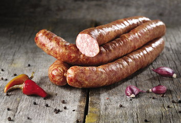 Kiełbasa na desce