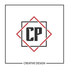 Initial Letter CP Logo Template Design Vector Illustration