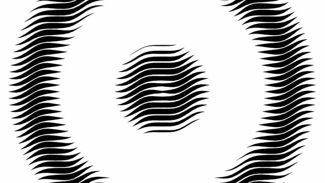 Abstract graphic slow motion black and white background pattern