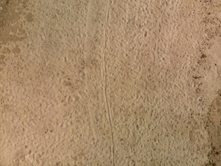 Aerial shot of the sand in the beach