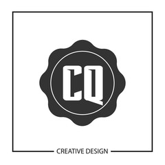 Initial Letter CQ Logo Template Design Vector Illustration