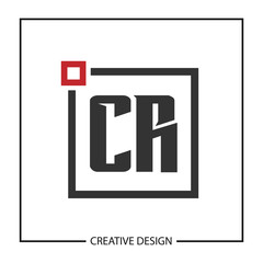 Initial Letter CR Logo Template Design Vector Illustration