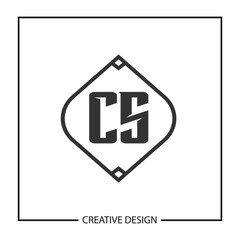 Initial Letter CS Logo Template Design Vector Illustration