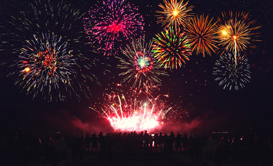 Wunderschönes Feuerwerk