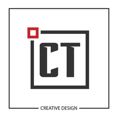 Initial Letter CT Logo Template Design Vector Illustration