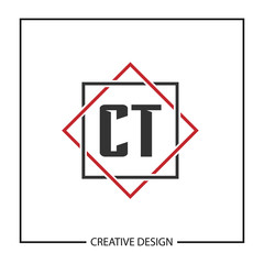 Initial Letter CT Logo Template Design Vector Illustration