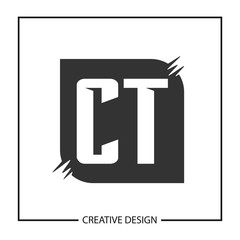Initial Letter CT Logo Template Design Vector Illustration