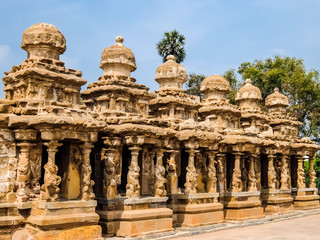 View of Kailasanathar Temple in Kanchipuram, India.