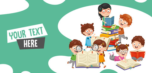 Vector Illustration Of Students