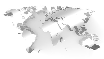 3D world map
