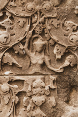 Cambodian faded Bas Relief - lady